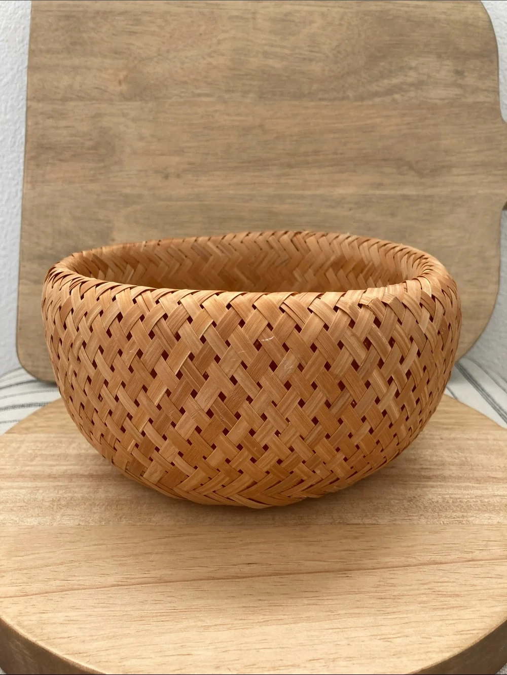 SALE! 70% Off Vintage Woven Rattan Decorative Bowl - Natural Tan Set of 3